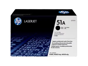 HP 51A Black Original LaserJet Toner Cartridge (Q7551A)